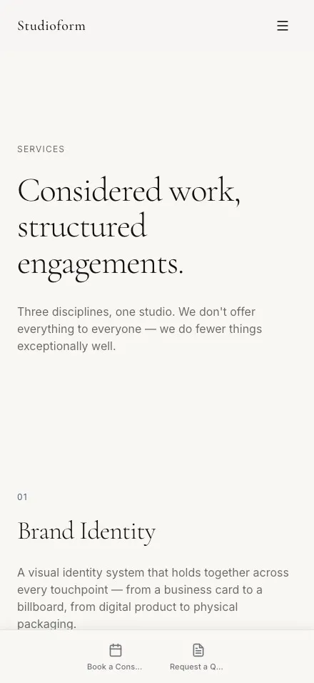 VoxelSite mobile — Services