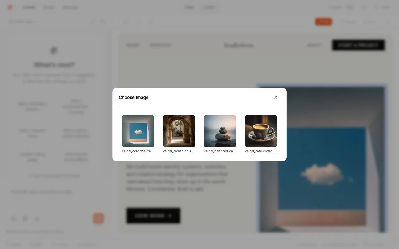 VoxelSite — Image picker for swapping photos